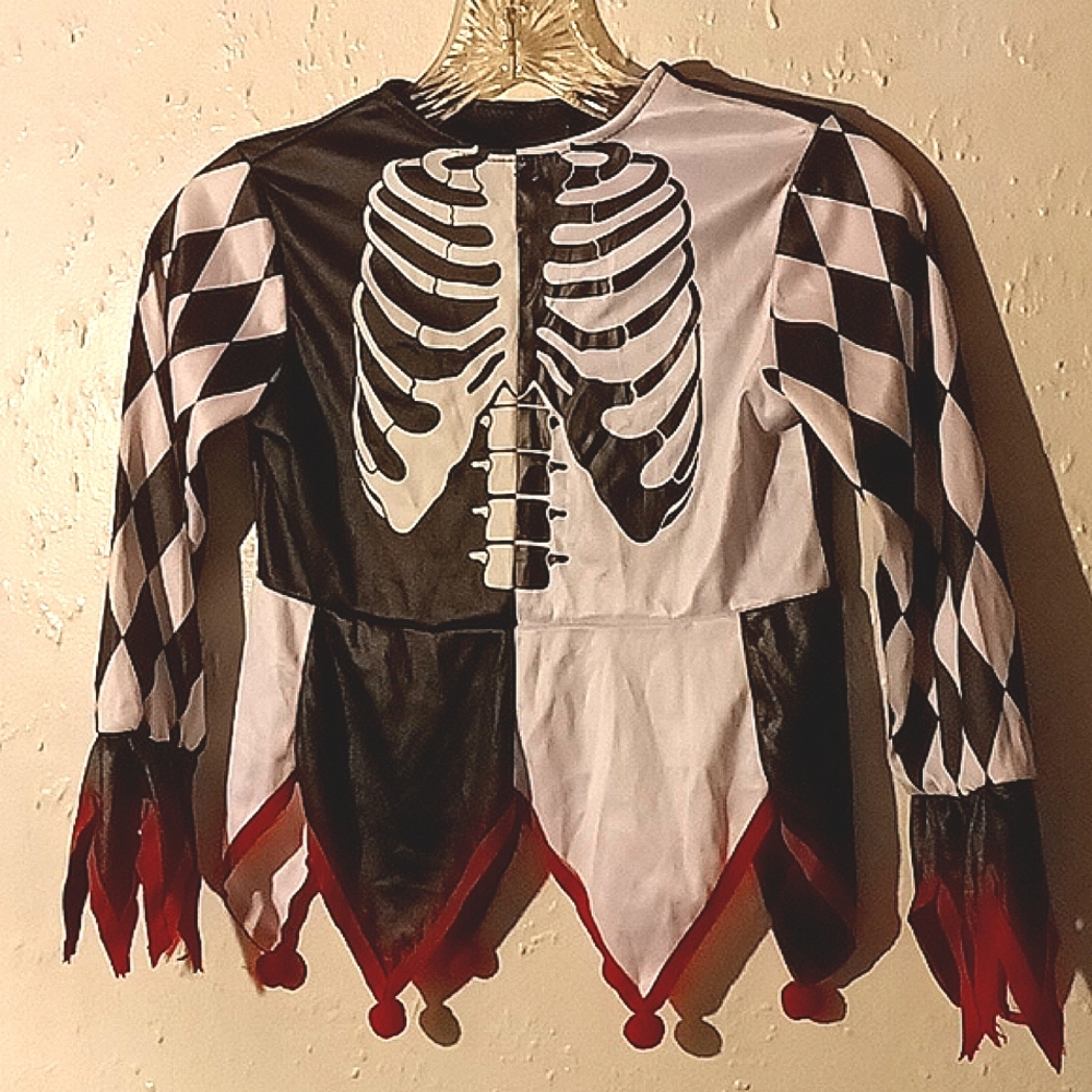 Boys, the skeleton joker  top(costume)